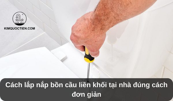 Cách lắp nắp bồn cầu liền khối tại nhà đúng cách đơn giản