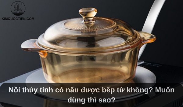 Nồi thủy tinh có nấu được bếp từ không? Muốn dùng thì sao?