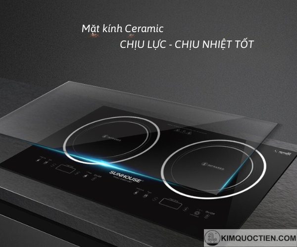 bếp hồng ngoại bị nứt mặt kính có sao không