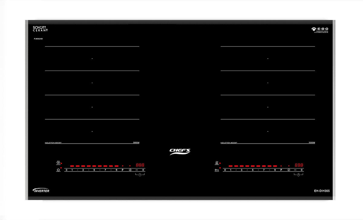 Bếp từ đôi CHEFS EH-DIH365