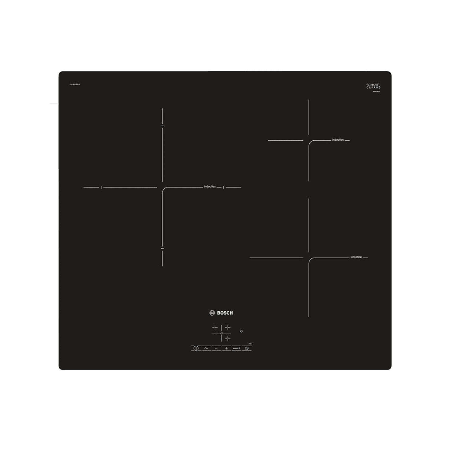 Bếp từ Bosch 3 vùng nấu PUC611BB5E lắp âm