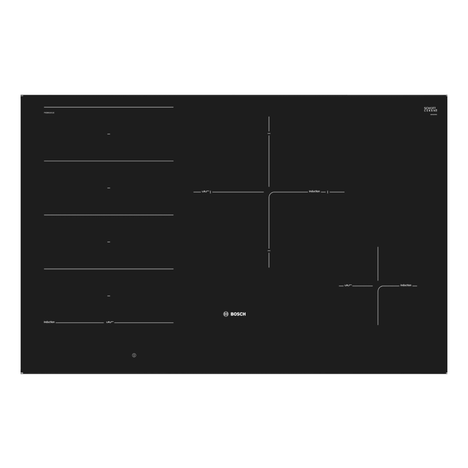 Bếp từ 4 vùng nấu BOSCH PXE801DC1E Series 8