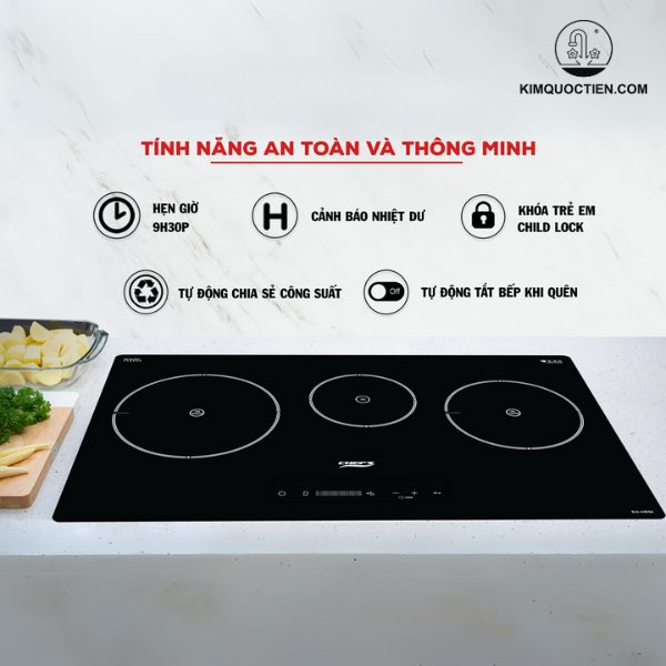Bếp CHEFS EH-IH534 có tính năng tạm dừng tiện lợi, thiết kế sang trọng, sản xuất tại Việt Nam, chất lượng đảm bảo.