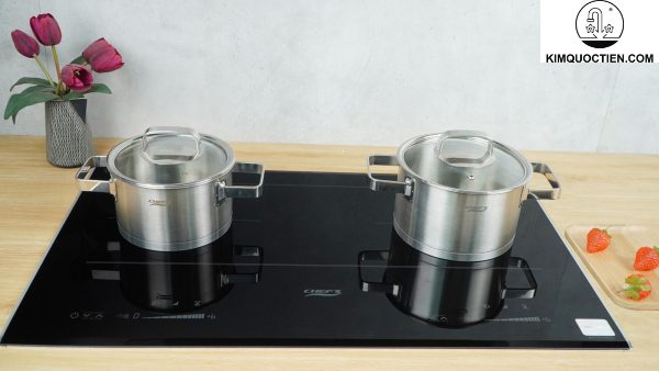Bếp được trang bị các tính năng an toàn như khóa trẻ em, cảnh báo nhiệt dư, tự động tắt khi không có nồi