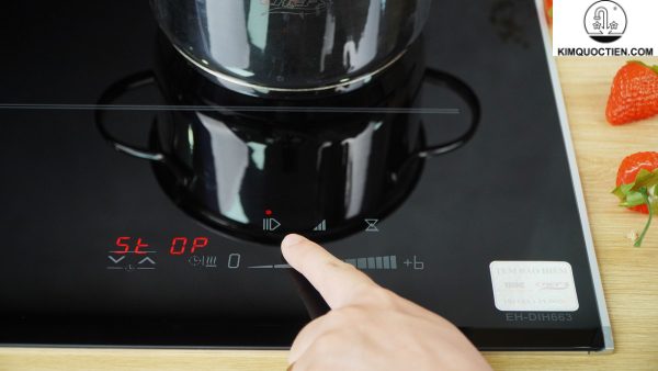 Chức năng Booster giúp tăng công suất nấu lên tối đa 2000W, rút ngắn thời gian đun nấu