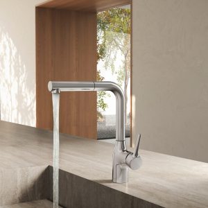 VÒI Rửa Bát DÂY RÚT NÓNG LẠNH MANIA NB215T