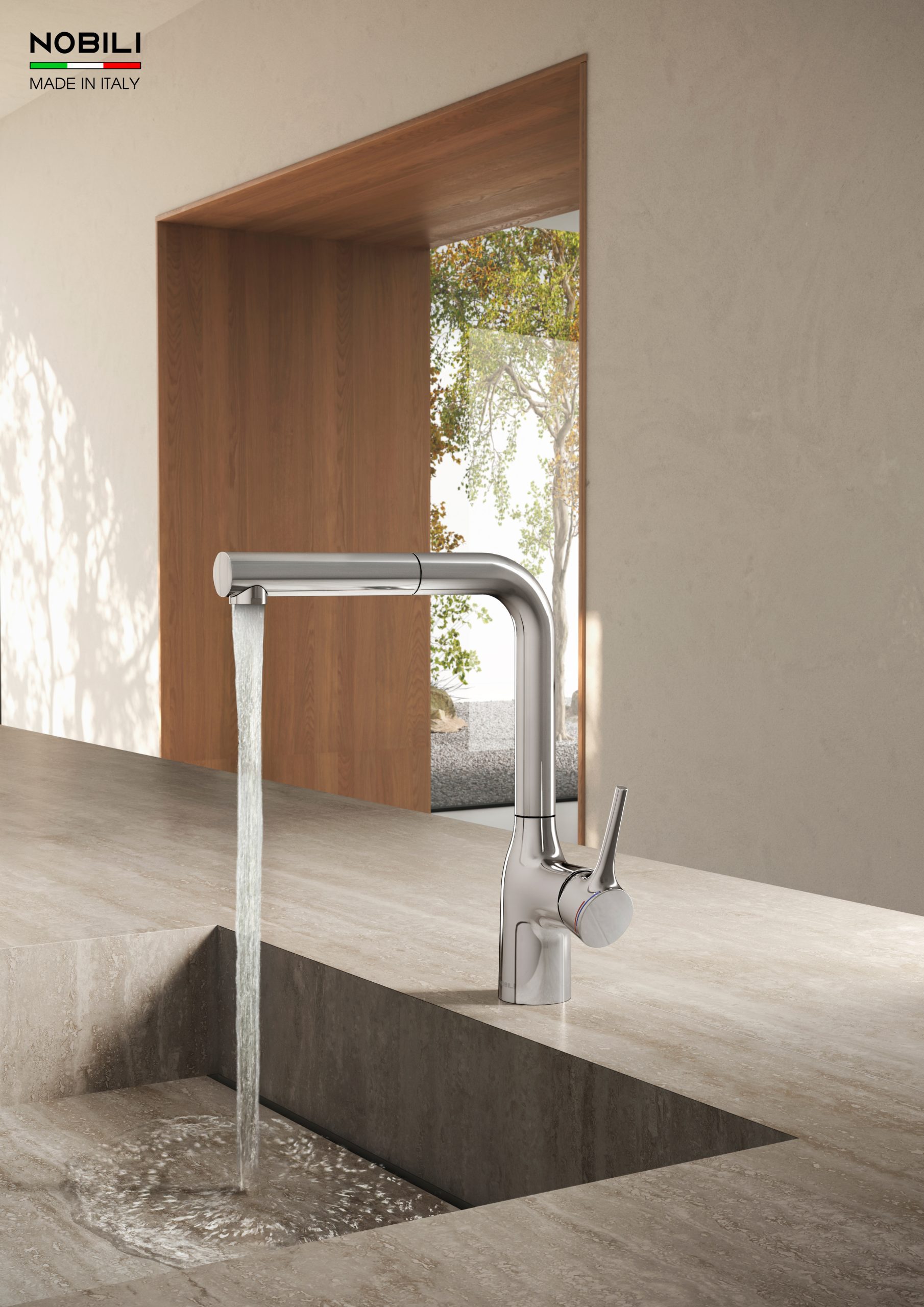 VÒI Rửa Bát DÂY RÚT NÓNG LẠNH MANIA NB215T