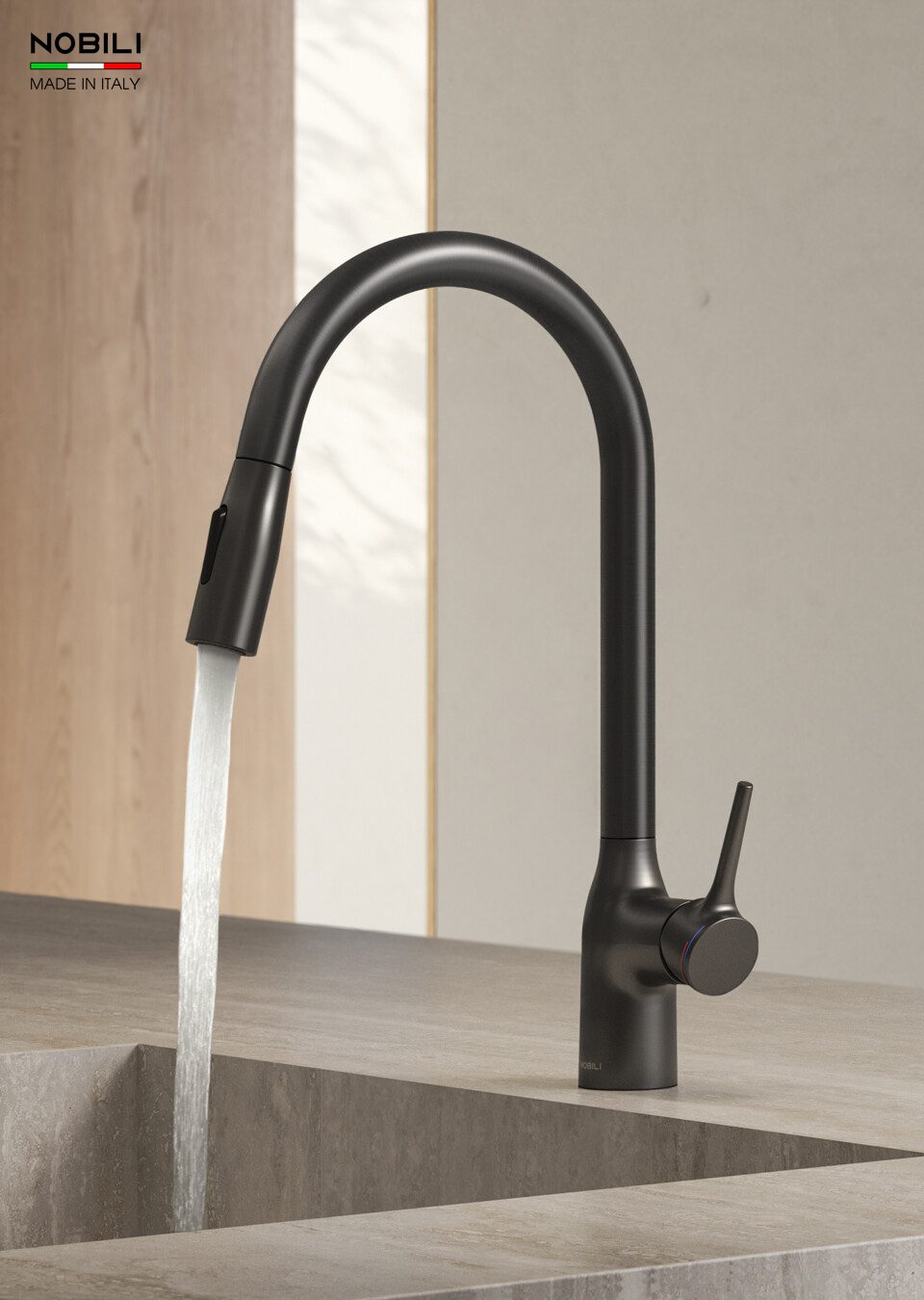 VÒI Rửa Bát DÂY RÚT NÓNG LẠNH MANIA NB308G