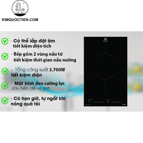 Bếp từ âm hai vùng nấu Electrolux EHI325CA