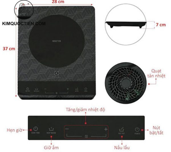 Bếp điện từ Electrolux ETD29PKB
