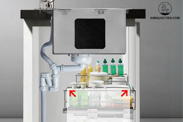 Hệ thống Siphon (ống thoát thải) cải tiến giúp thoát nước nhanh và ngăn mùi hôi hiệu quả