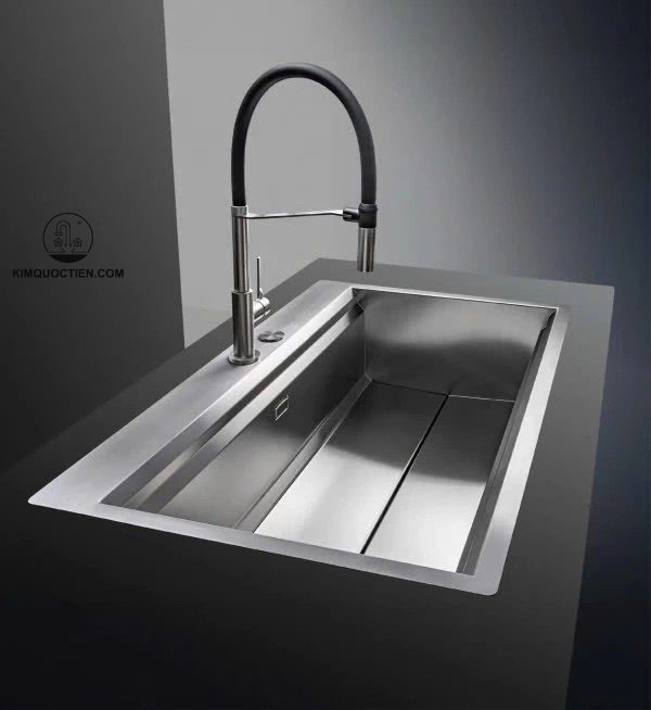 chậu rửa 1 hộc MOSE NA808 chính hãng có độ bền cao