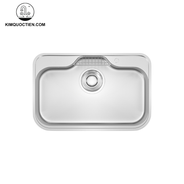 Thiết kế góc lượn bo tròn tinh tế giúp việc vệ sinh chậu trở nên dễ dàng hơn