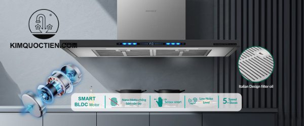 Máy hút mùi áp tường GrandX GX H70T78G