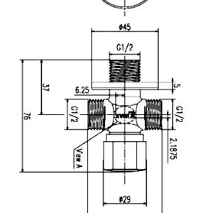 Van khóa & chia nước INAX A-703-6
