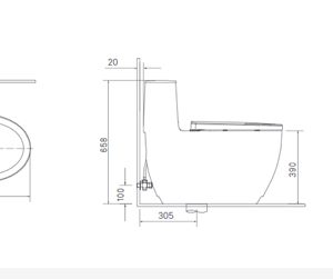 Bồn cầu một khối INAX AC-1052+CW-H18VN