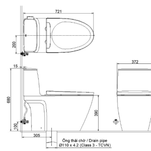 Bồn cầu một khối INAX AC-912+CW-S15VN