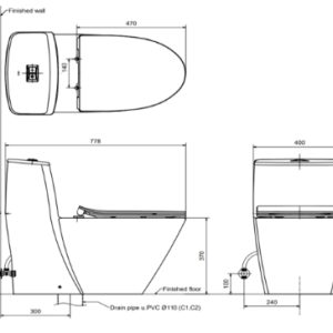 Bồn cầu một khối INAX AC-919R+CW-H17VN