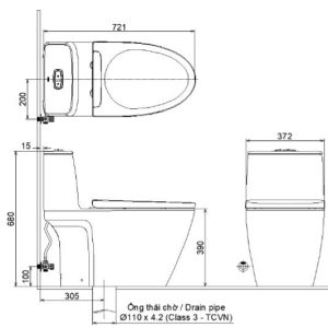 Bồn cầu một khối INAX AC-902+CW-KB22AVN