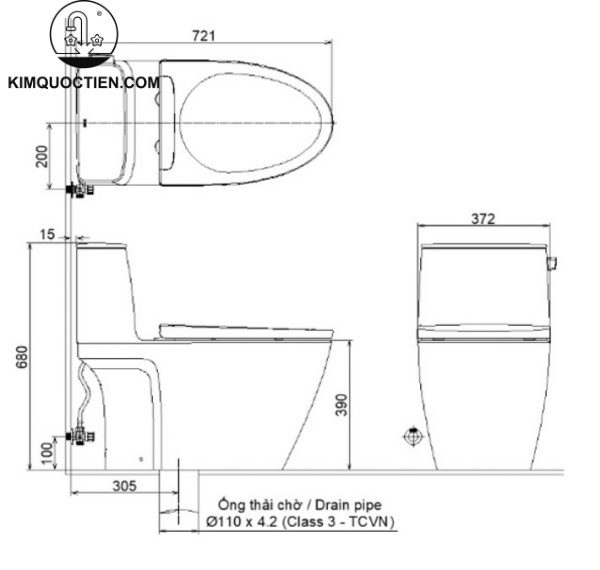 Bồn cầu một khối INAX AC-912+CW-H17VN