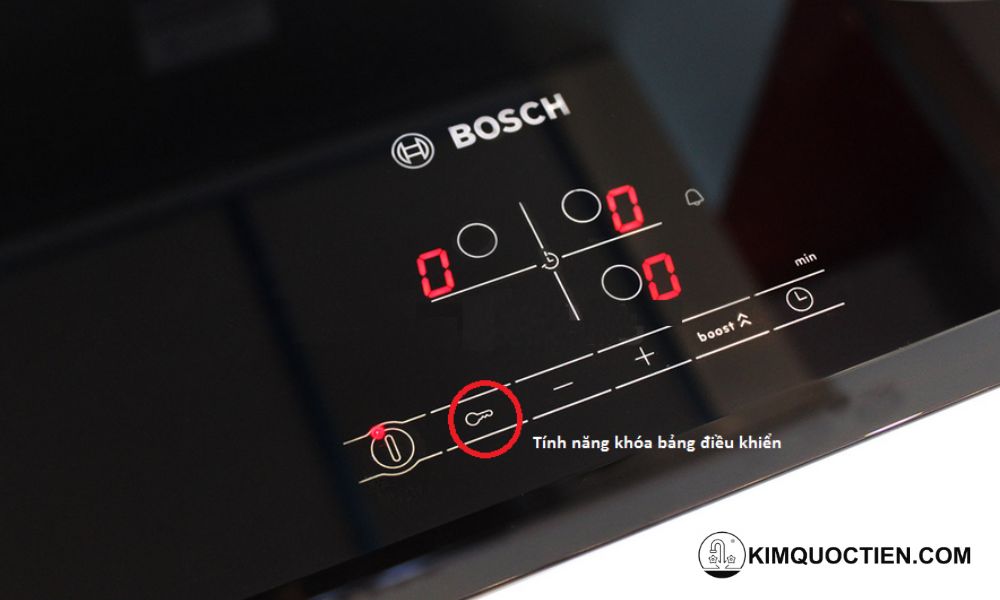 Tính năng khoá bảng điều khiển giúp đảm bảo an toàn tuyệt đối trong quá trình nấu nướng