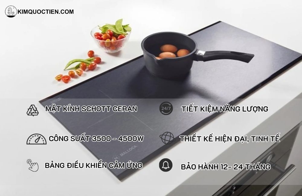 Tiêu chí đánh giá bếp từ Malloca