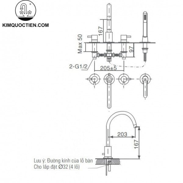Sen tắm gắn bồn INAX BFV-7000B