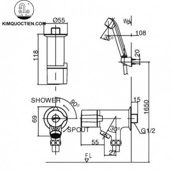 Sen tắm nước lạnh INAX BFV-10