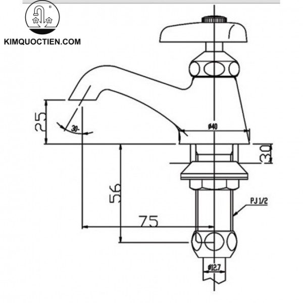 Vòi chậu nước lạnh INAX LF-1