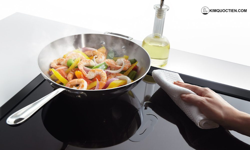 Mỗi vùng nấu của Bosch PUC631BB2E có thể tăng công suất độc lập, rút ngắn thời gian chế biến