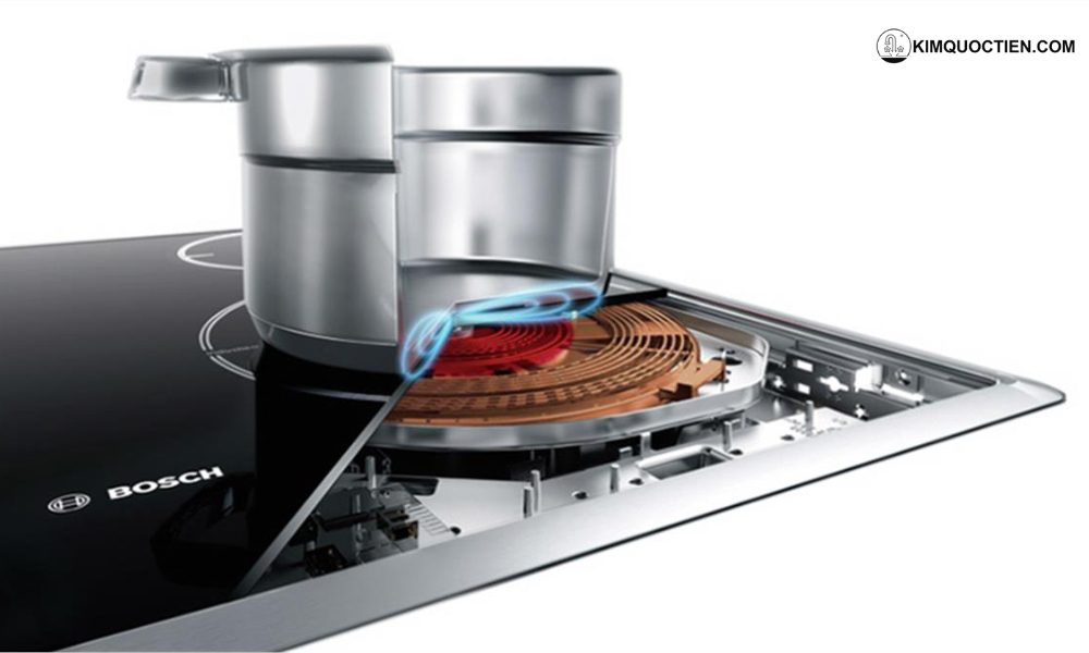 Với công nghệ tự nhận diện đáy nồi, Bosch PUC631BB2E chỉ truyền nhiệt vào khu vực tiếp xúc trực tiếp với nồi