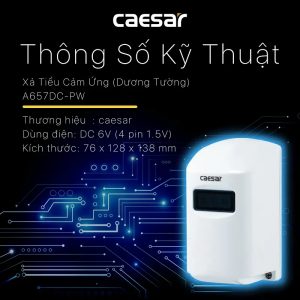 Xả tiểu Caesar cảm ứng A657DC-PW