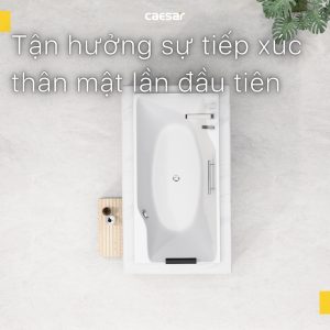 Bồn tắm xây không chân không yếm Caesar AT0870