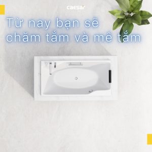 Bồn tắm xây không chân không yếm Caesar AT0870