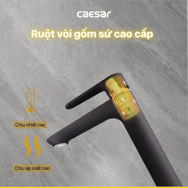 Vòi lavabo Caesar lạnh cao B061CBU