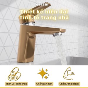 Vòi lavabo Caesar nóng lạnh B390CGU