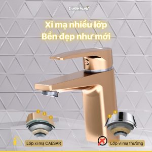 Vòi lavabo Caesar nóng lạnh B390CGU
