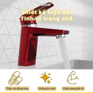 Vòi lavabo Caesar nóng lạnh B390CRU