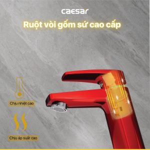 Vòi lavabo Caesar nóng lạnh B390CRU