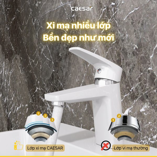 Vòi lavabo Caesar nóng lạnh B390CWU