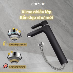 Vòi lavabo Caesar nóng lạnh B571CBU
