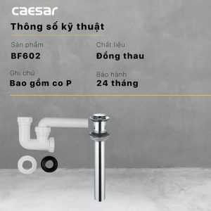 Bộ xả nhấn Caesar BF602A