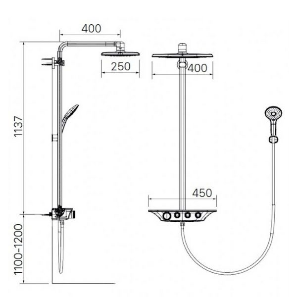 Sen tắm cây nhiệt độ Inax BFV-655T-SPA