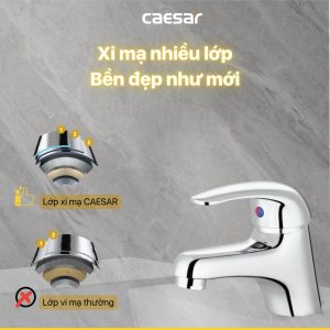 Vòi lavabo Caesar nóng lạnh BT BT260CU