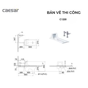 Bồn cầu xổm C1230
