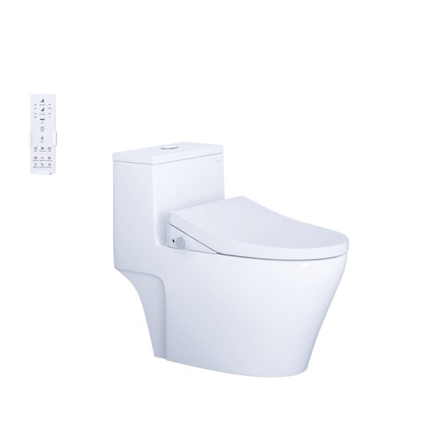 Bồn cầu 1 khối nắp điện tử Caesar C1356F/TAF512H