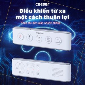 Bồn cầu 1 khối nắp điện tử Caesar C1364F/TAF610H