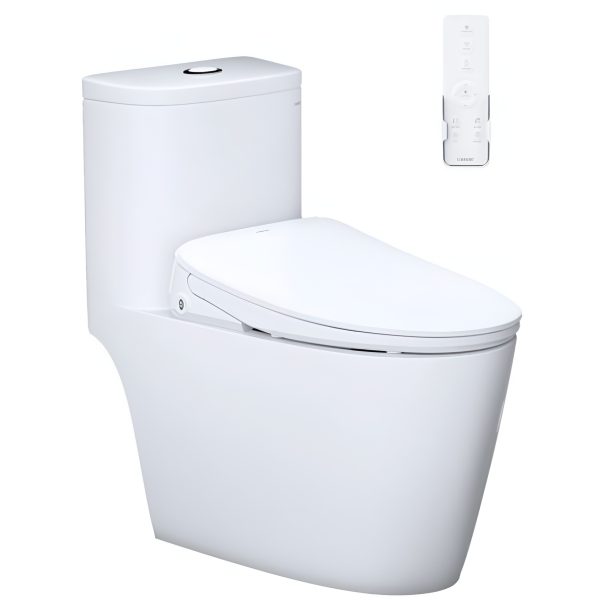 Bồn cầu 1 khối nắp điện tử Caesar C1364F/TAF710H