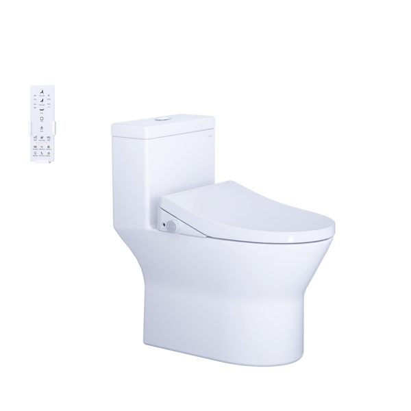 Bồn cầu 1 khối nắp điện tử Caesar C1374F/TAF512H