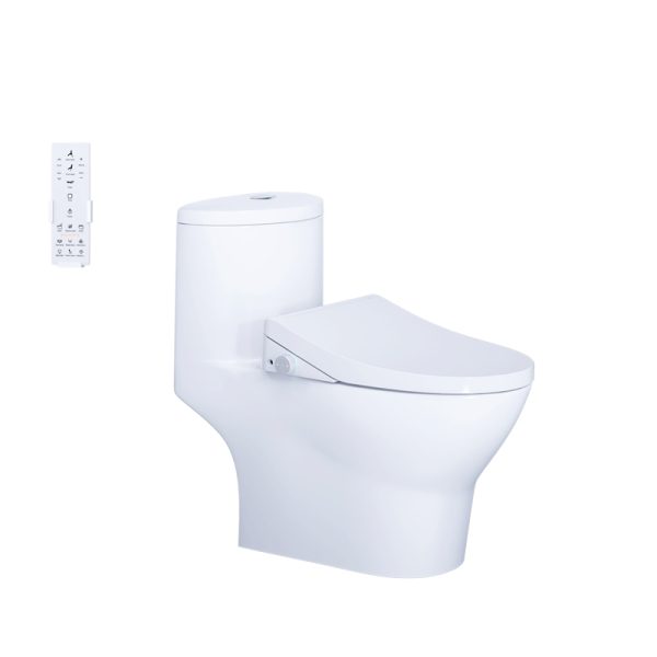 Bồn cầu 1 khối nắp điện tử Caesar C1375F/TAF512H